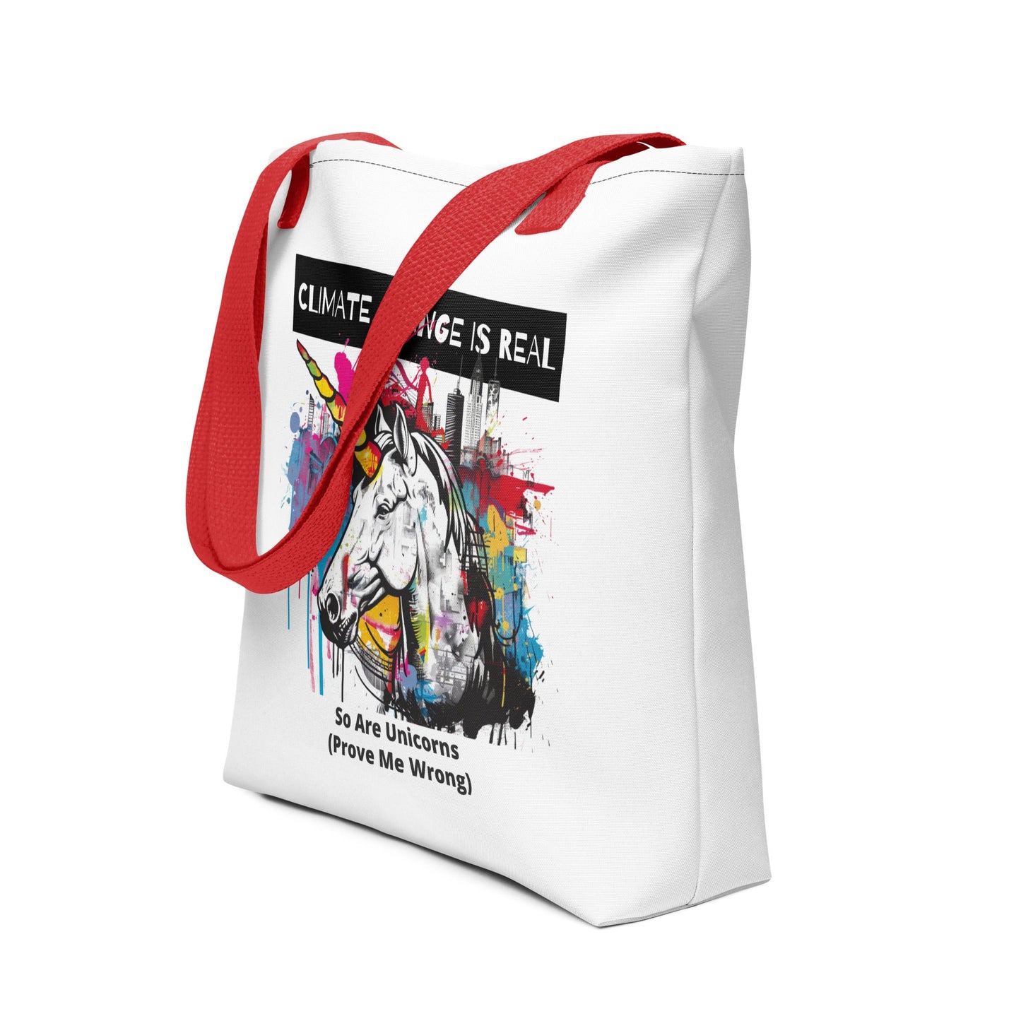 Climate change is real, so are unicorns - Tote bag - StreetHeartCreations