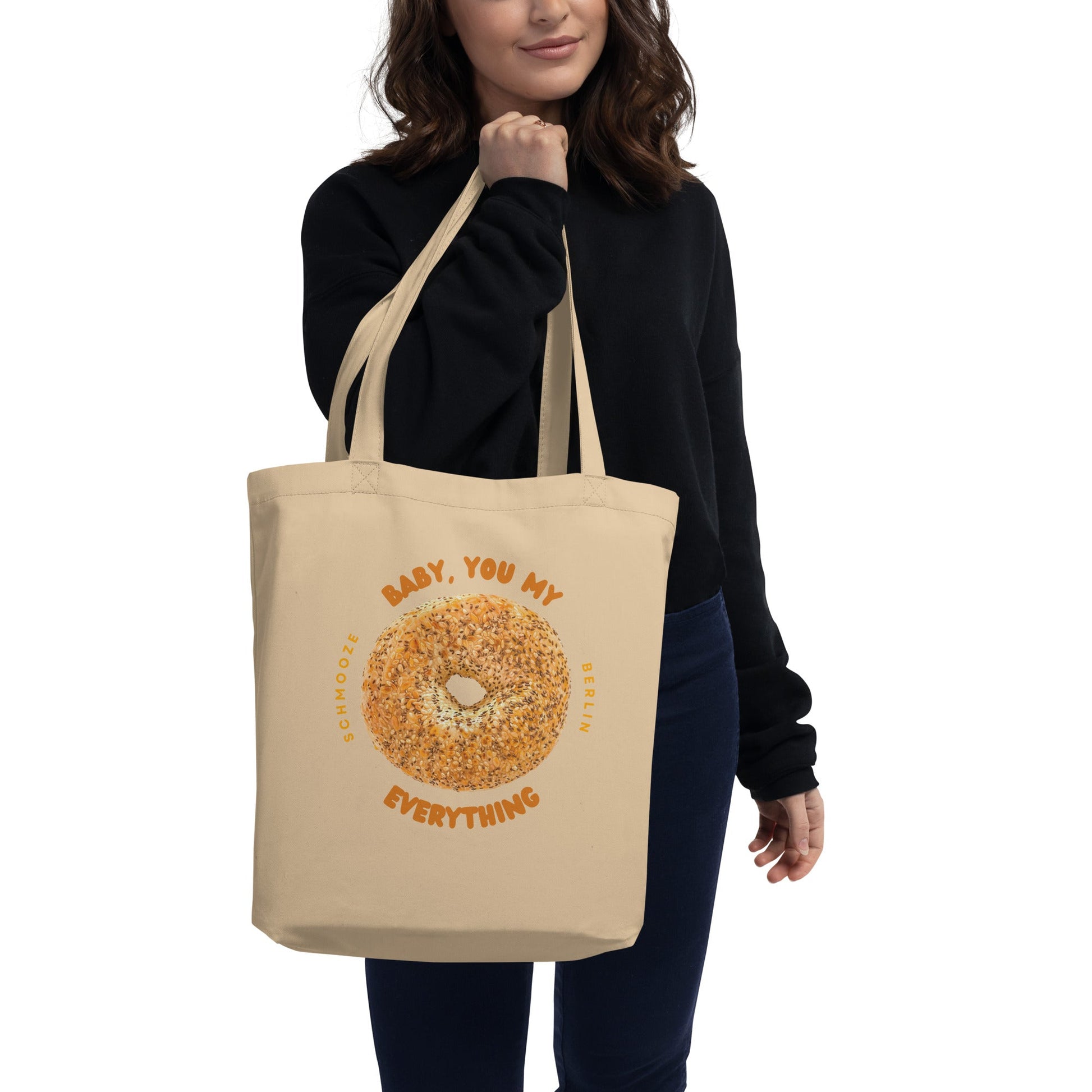 Baby You My Everything Bagel Tote Bag - StreetHeartCreations