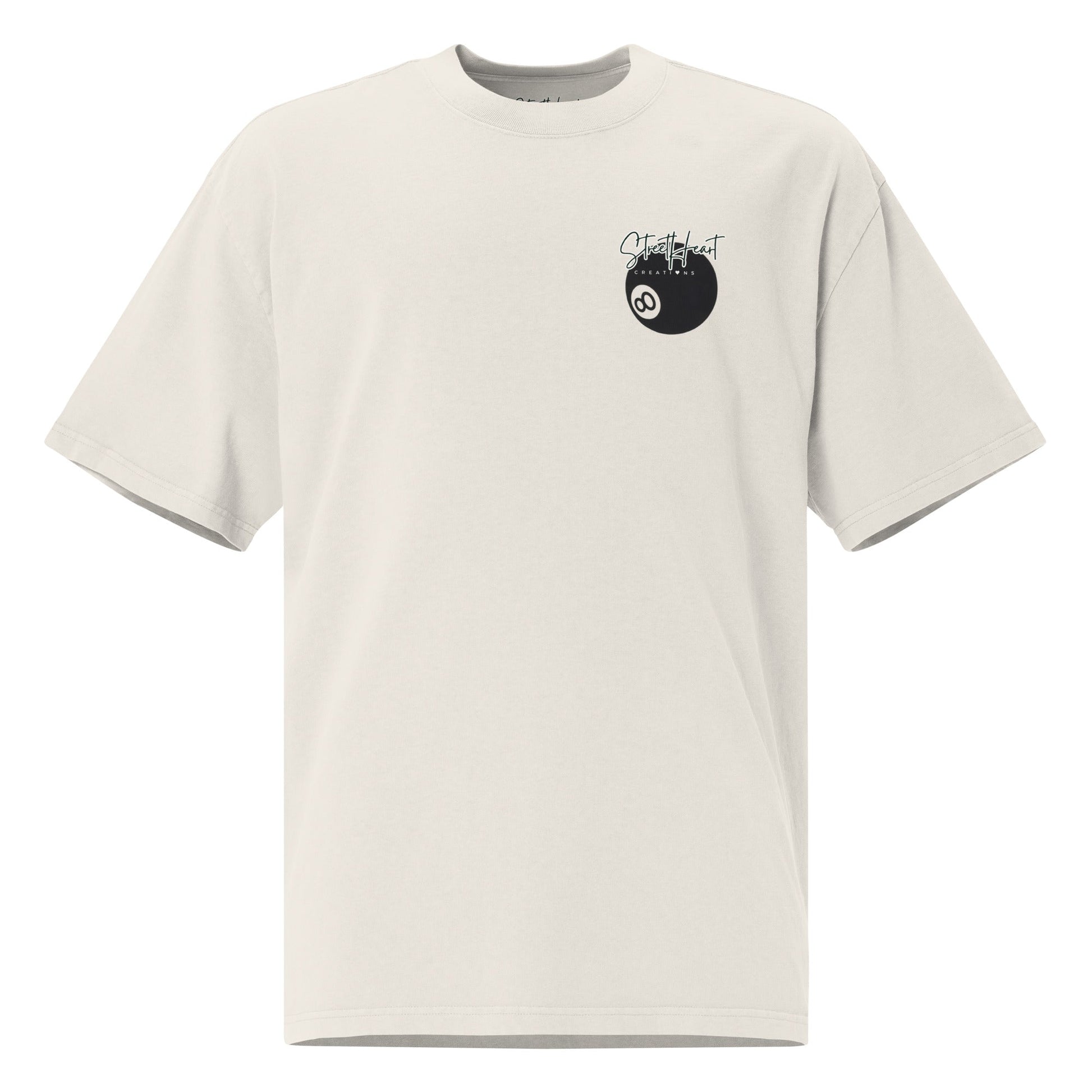 SHC Classic Pool Ball No 8 Tee - StreetHeartCreations