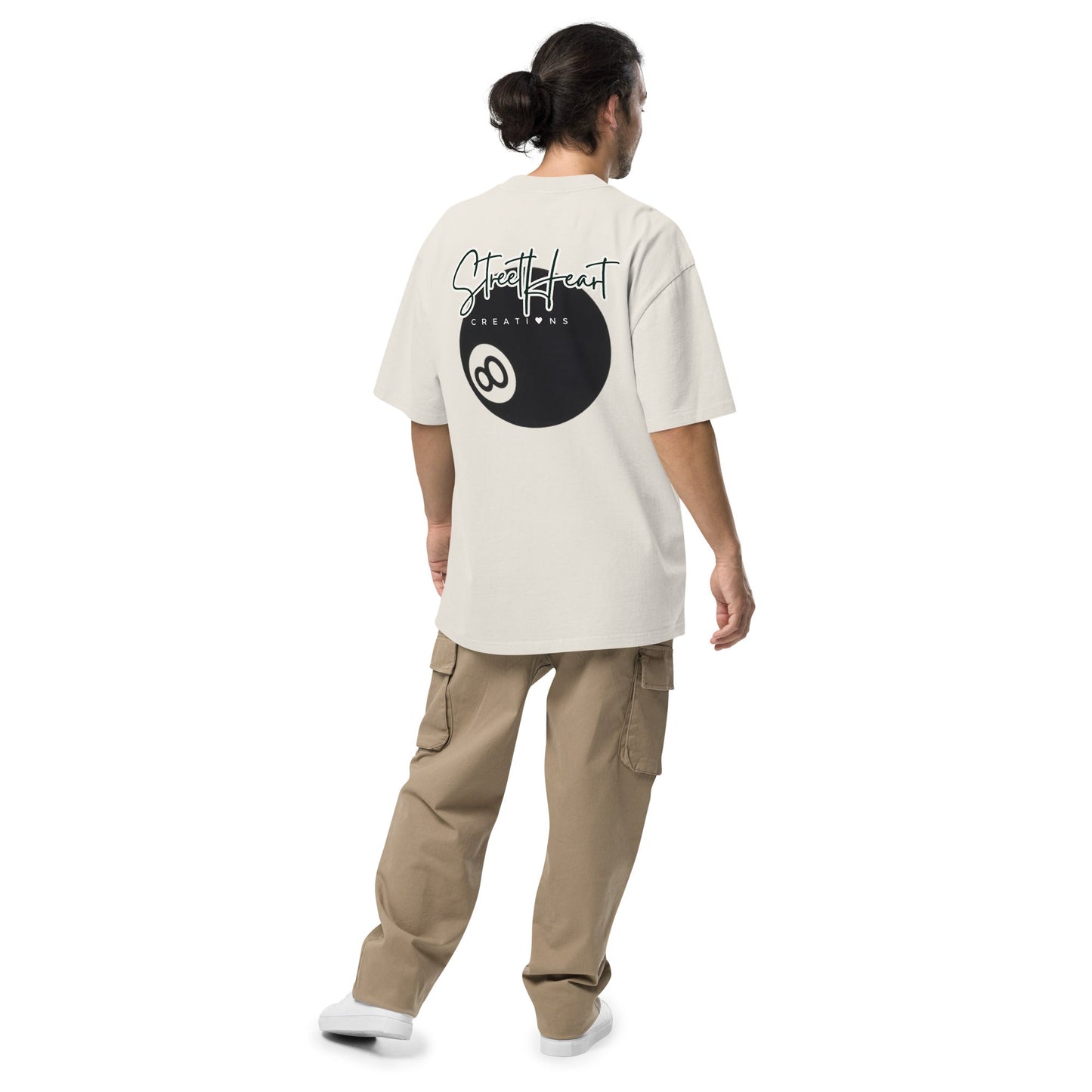 SHC Classic Pool Ball No 8 Tee - StreetHeartCreations