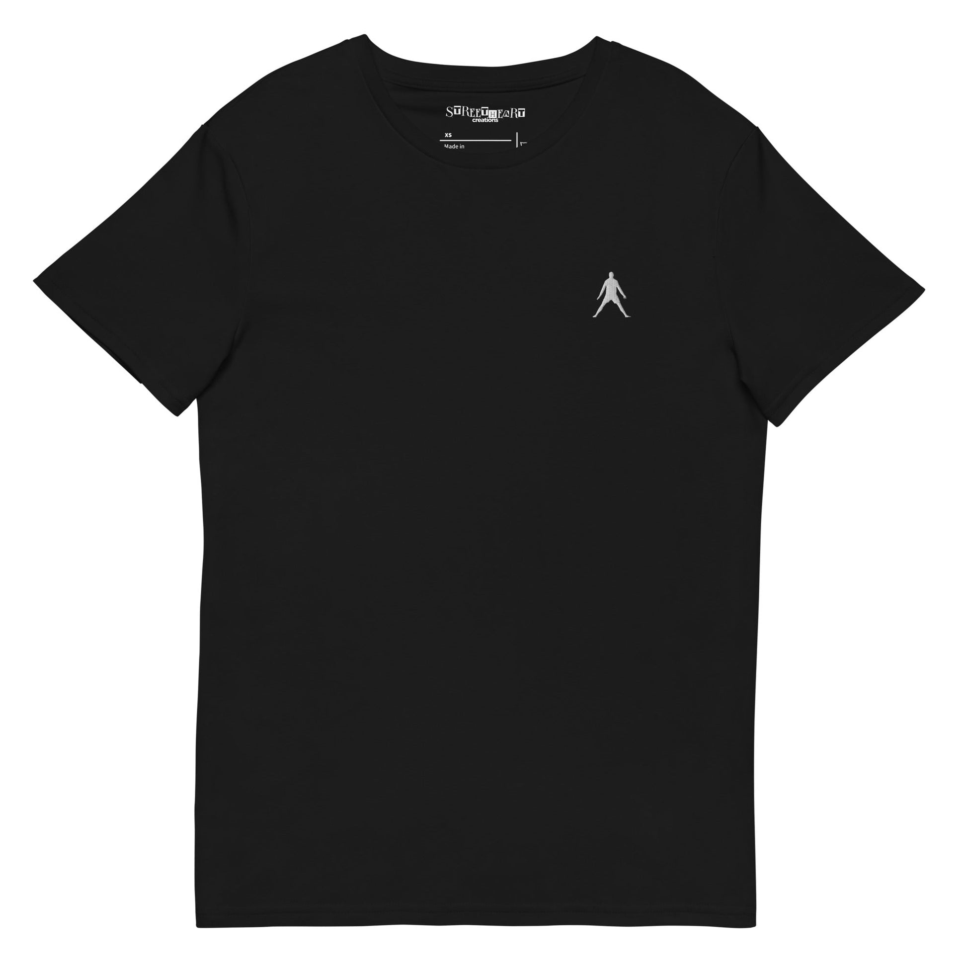 SIUU Jet Black Premium Cotton T-shirt #Footie - StreetHeartCreations