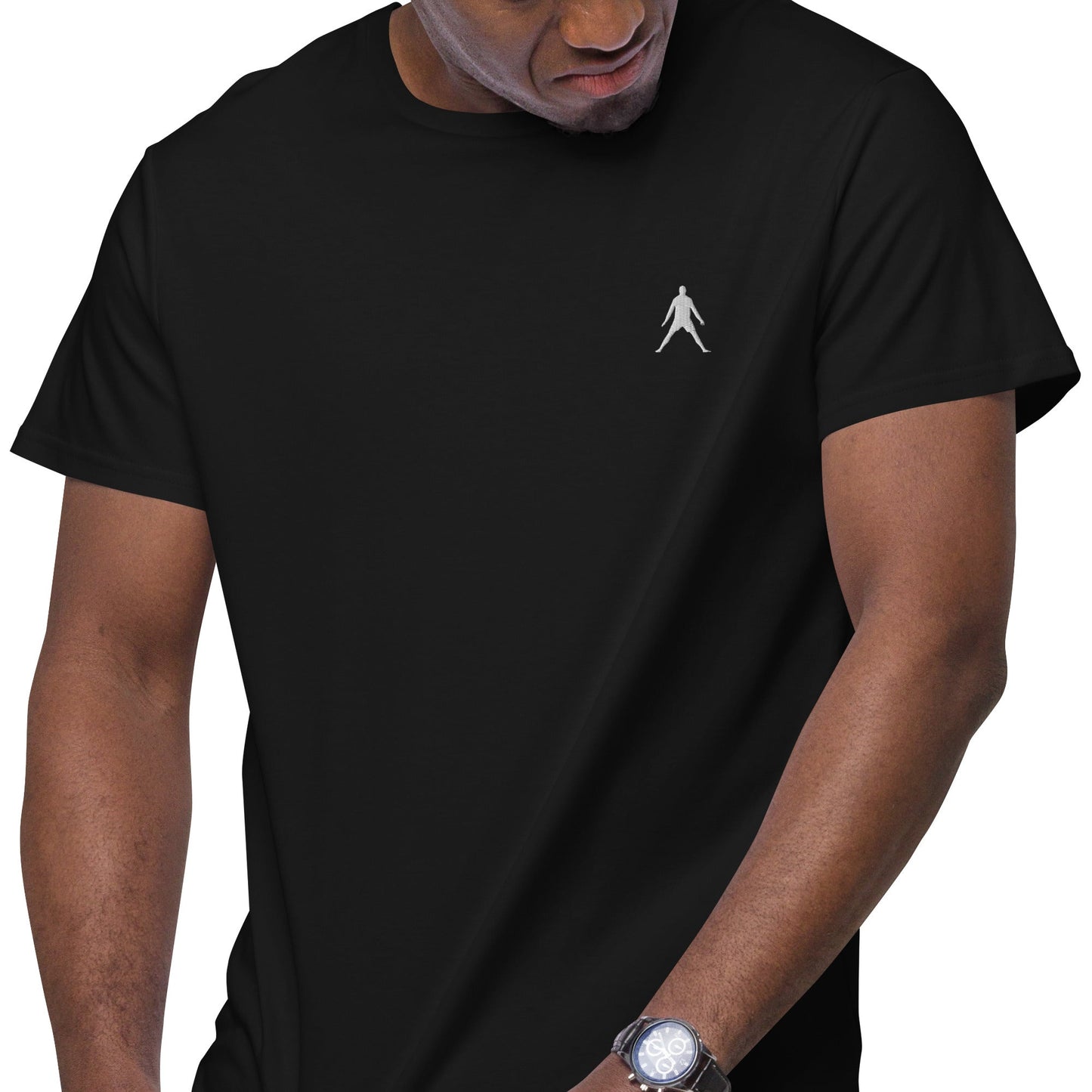 SIUU Jet Black Premium Cotton T-shirt #Footie - StreetHeartCreations
