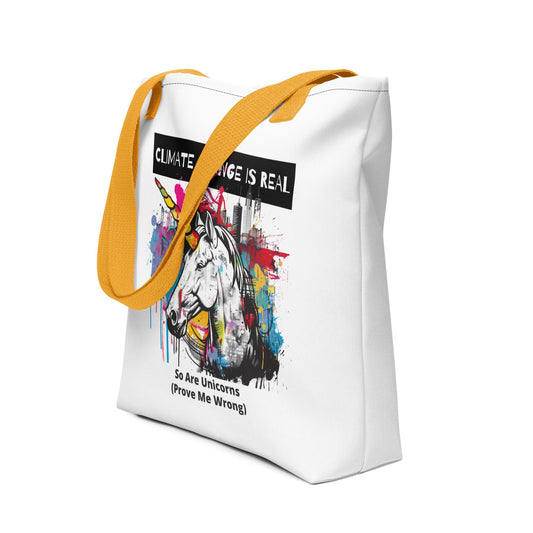 Climate change is real, so are unicorns - Tote bag - StreetHeartCreations